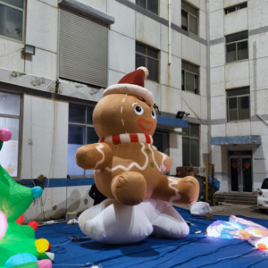 Dev Şişme Süsleme Şişme Zencefilli Kurabiye Adam Model Balon Noel Kurabiyesi - Product Image 6