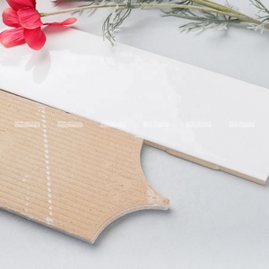 Nuove Piastrelle in Ceramica <span class=keywords><strong>Rosa</strong></span> Lucida a Forma di Piuma Irregolare per Bagno, Cucina, Rivestimento Parete e Soggiorno - Product Image 4