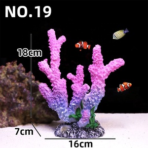 Kleurrijke kunstmatige koraal aquariumplanten van hars, decoratie voor visbakken, landschapsdecoratie - Product Image 5