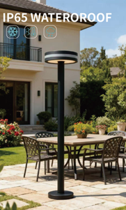 Holite新款IP65太阳能LED庭院灯，采用暖白色和防水设计 - Product Image 4