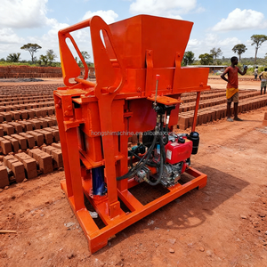 Machine à fabriquer des blocs d'interverrouillage manuels écologiques de petite taille QT2-25 pour la production de briques de jouets <span class=keywords><strong>Lego</strong></span> avec moteur PLC et engrenage - Product Image 5