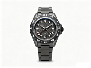 Orologi Automatici GMT da Uomo 40MM con Movimento Miyota 9075, Ghiera Fissa in Fibra di Carbonio Forgiata, 24 Ore, Completamente Luminosi - Product Image 1