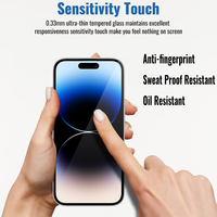 Protection d'écran de confidentialité 2.5D pour iPhone 15 16 Plus 13 17 Pro Max, lot de 3, verre trempé anti-espion