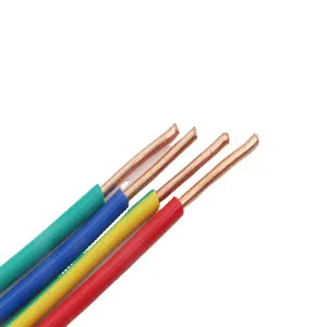 SUNXIN OEM Bon Prix Flexible Bv Câble 1.5/2.5/4mm PVC isolé CE standard à un noyau rouge/vert Câble