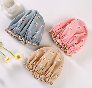 Bonnets <span class=keywords><strong>de</strong></span> douche licorne, chapeau <span class=keywords><strong>de</strong></span> <span class=keywords><strong>bain</strong></span> double couche pour femmes pour couvrir <span class=keywords><strong>les</strong></span> <span class=keywords><strong>cheveux</strong></span> longs et épais, <span class=keywords><strong>bonnet</strong></span> imperméable réutilisable - Product Image 4