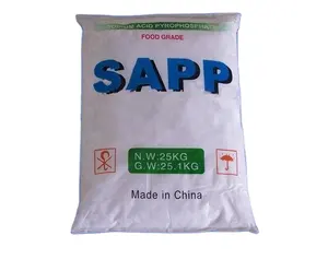 ถุงเกรดอาหาร25กก./สีโซเดียมกรดไพโรฟอสเฟต (SAPP) สำหรับการหมักเบเกอรี่