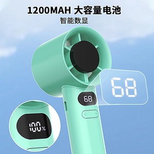 Mini Ventilador de Mano Verde sin Aspas, Recargable por USB, Portátil, Alto Flujo de Aire, Motor DC, Batería de Larga Duración, Regalo Personal - Product Image 3