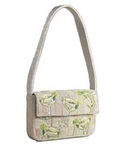 Seed <b>Beads</b> Beaded Embroidery Crossbody Handbag With Strap Handcrafted Beaded Embroidery Handbag - Product Image 3