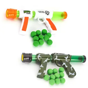 Atacado Soft Bullet Shooting Game Air Powered Gun Toy para Crianças Plástico ao ar livre Diversão Crianças Air Power Gun Toy