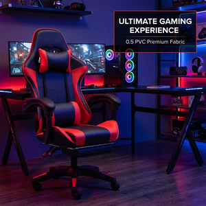 Silla Gaming AOR de PVC con Tela de Cuero Sintético, Esponja Mixta Reciclada Nativa, para Posiciones Acostada y Sentada, Venta al por Mayor Directa de Fábrica - Product Image 4