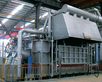 Fourneau de fusion d'aluminium de type inclinable, fourneau inclinable pour le processus de fusion et de raffinage des alliages d'aluminium