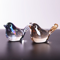 Nouvelle idée exquis oiseau bureau ornement décoration de la maison atmosphère verre cristal oeuvre oiseau modèle