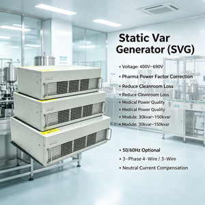 Générateur Statique de Var (SVG) Basse Tension 10-200kvar à Réponse Rapide avec Module IGBT, Stabilisateur de Qualité d'Énergie Triphasé pour Applications Solaires et de Données - Product Image 1