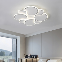 Plafonnier LED moderne fin et léger de style simple pour la maison intelligente, à montage en surface, pour chambre à coucher et salon