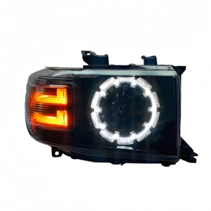 Phares avant projecteurs complets <span class=keywords><strong>4x4</strong></span> tout-terrain motif fleur de prunier pour Land Cruiser Série 70 LC78, amélioration LC71 LC76 LC79 - Product Image 1