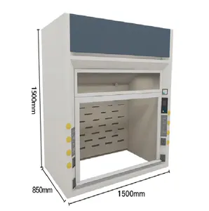 Лабораторный Настольный полностью стальной вытяжной кожух лабораторный кислотно-щелочной коррозионностойкость 1500*850*1500 мм