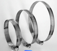 Ventes directes d'usine Collier de serrage de type américain Collier de serrage en acier galvanisé Collier de serrage en acier inoxydable