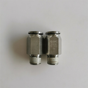 Raccord rapide SMC KQGH10-02S en acier inoxydable avec filetage G1/4 pour tuyau d'air - Product Image 1