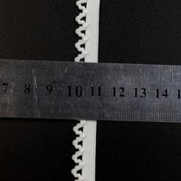 En gros 12mm Picot Élastique Tricoté Bande Sangle Dentelle pour Sous-Vêtements TC14