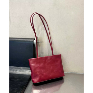 Sac à bandoulière Ando Bag en cuir de vache véritable pour femme, sac à main rectangulaire vintage avec longues poignées - Product Image 1
