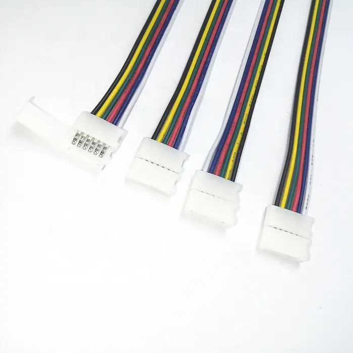 คุณภาพสูงฟรีบัดกรี Rgbw 5 ขาเชื่อมต่อสายไฟสำหรับ Led Strip