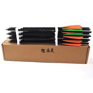 12PCS 16 "20" 8.8mm Target Arrows Crossbow Boat Spine 400 Carbon Arrows für Crossbow Archery Hunting Shooting