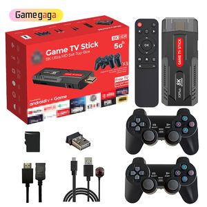 X X3 Game TV Stick 8K HDR Android TV Box Sistema Dual Controles de Juego Inalámbricos 2.4G WiFi 5G Retro 3D Game Stick Juego Retro - Product Image 1