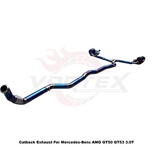 Vortex Racing-Spec Gradient Ti Header-<b>Back</b> Setup For Mercedes-Benz AMG GT50 GT53 3.0T 2019-2024 Tuning - Product Image 5
