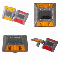 Panneau réflecteur en alliage d'aluminium pour allée routière Led Solar Cat Eye Road Stud