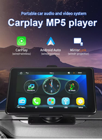 Pantalla Inalámbrica Portátil para Auto con CarPlay, Pantalla Táctil HD de 7 Pulgadas con CarPlay y Android Auto, Cámara de Reversa y Asistencia de Marcha Atrás
