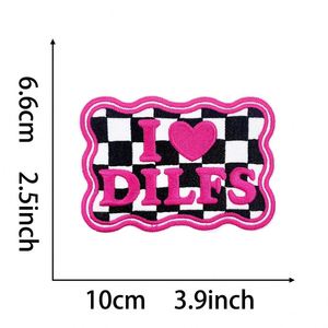 Nuevo parche termoadhesivo de sarga bordado con la frase 'Let Them I love IDLFS' para gorras de camionero y uso en prendas. - Product Image 4