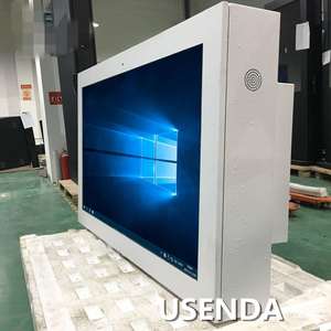 Display Pubblicitario Digitale LCD da 55 65 75 86 Pollici 4K con Android CMS <span class=keywords><strong>Cloud</strong></span> IP67 Impermeabile per Montaggio a Parete in Ascensore e Esterni - Product Image 5