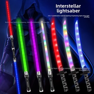 Épée <span class=keywords><strong>laser</strong></span> lumineuse télescopique en plastique modèle Clear Sea 555, jouet pour enfants, décorations de fête en plein air, vente chaude 1 - Product Image 2