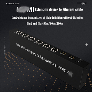 <span class=keywords><strong>HD</strong></span> CÁP 60m Extender 1 Transmitter 6 thu phát cuối với đầu ra vòng lặp 1 trong 6 ra cabletransceiver - Product Image 2