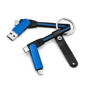 Câbles tendance Accessoires couramment utilisés 6 en 1 Porte-clés USB Type c à Type c 60W Câble de <span class=keywords><strong>chargeur</strong></span> rapide portable pour <span class=keywords><strong>iPhone</strong></span> - Product Image 3