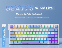Clavier de Jeu Filaire Xinmeng Beat75 à Interrupteurs Magnétiques, Mécanique, Personnalisable, Commutable à Chaud, Rétroéclairé RGB, Compact, Type-C, Programmable