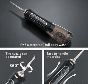 Hydropulseur électrique portable IPX7 300ML rechargeable par USB pour les voyages et la maison - Product Image 4