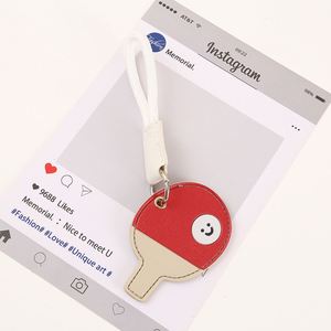 Fashionable Pu Leather Braided Tennis Designs Ideal <b>Bag</b> <b>Charm</b> Cute Baseball Keychain for Gifts - Product Image 5