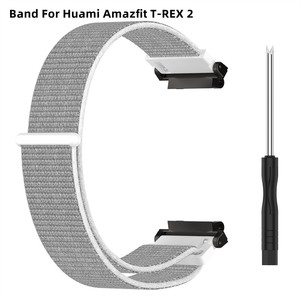 Gelang Correa Jam Tangan Pintar Wanita Pria, Gelang Olahraga Kain Nilon Loop Tali untuk Amazfit T-rex 2 - Product Image 1