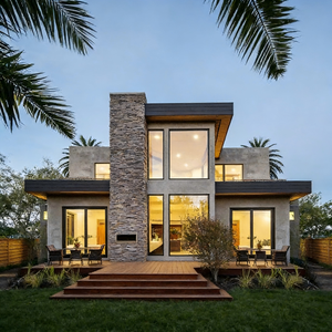Nouvelle Conception <span class=keywords><strong>de</strong></span> Villa Préfabriquée en Acier Léger, Conforme aux Normes US, Bâtiment Temporaire Portable pour Chantier - Product Image 5