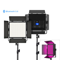 RGB LED Video Panel AYDINLATMA profesyonel App kontrolü 7000Lx/0.5m fotoğraf dolgu aydınlatma stüdyo için canlı akış çekim