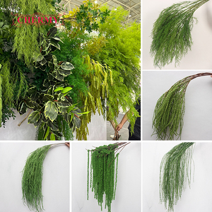 Vente en gros usine de fausse <span class=keywords><strong>plante</strong></span> suspendue au plafond en fleurs artificielles, branche d'Amaranthus Caudatus en laine pour la décoration d'arche de mariage - Product Image 4
