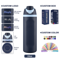 Grosir Pabrik 16oz 19oz 24oz 32oz Cangkir Kopi Stainless Steel Lapis Ganda Bebas BPA Botol Air Termos Vakum Dingin