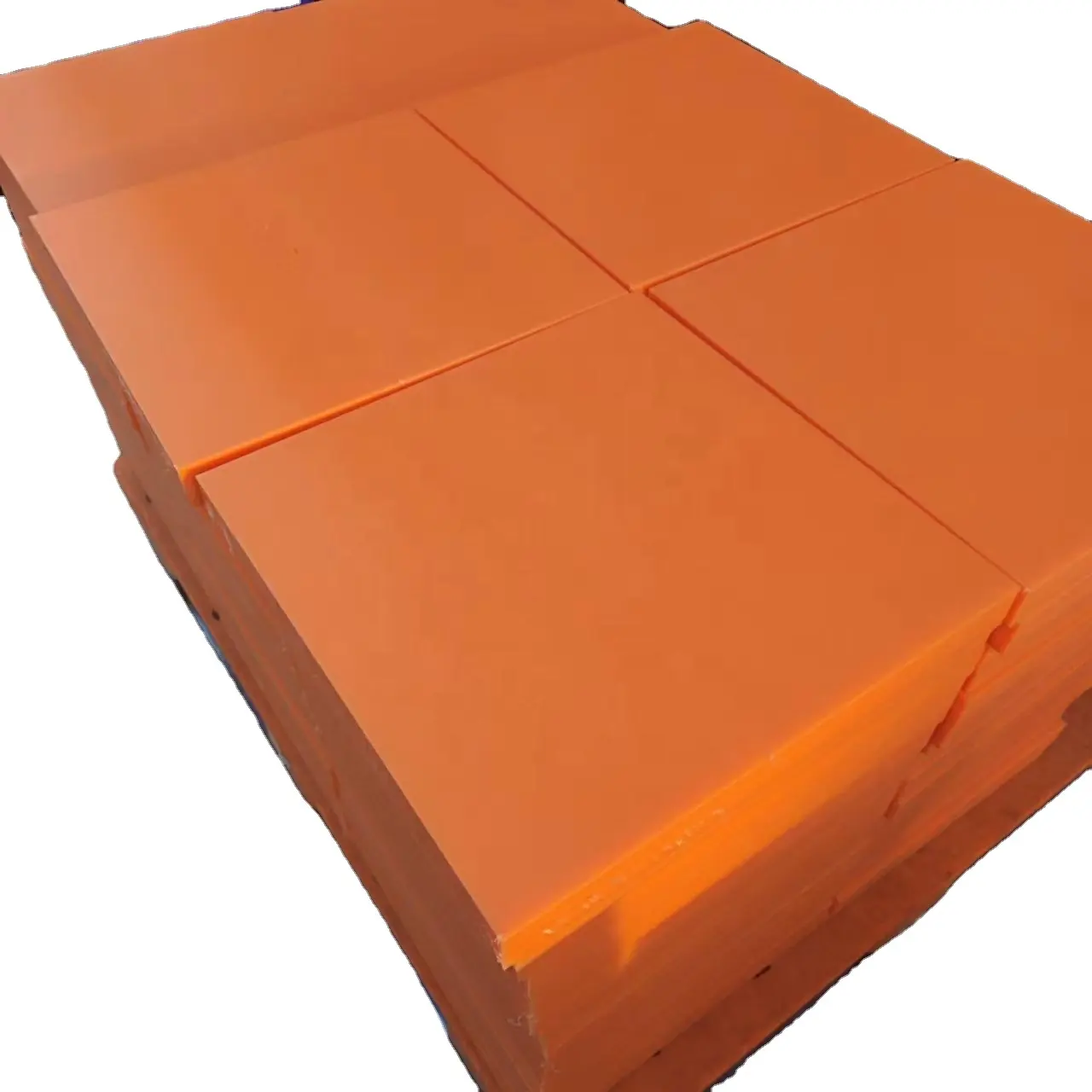 नारंगी रंग प्लास्टिक आउटरिगर पैड / चीन फैक्टरी एचडीपीई यूएचएमडब्ल्यूपीई क्रेन आउटरिगर पैड