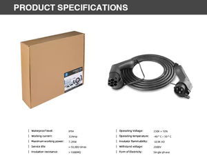 สายชาร์จรถยนต์ไฟฟ้าแบบพรีเมียมรุ่นใหม่ 1/2 ขนาด 32A 7 จุด 2kW 220V เฟสเดียว 5 เมตร Daoyu DY008-TPU รองรับ OEM ปรับแต่งได้ - Product Image 3