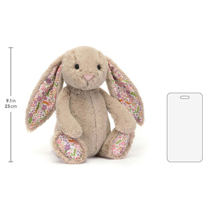 Middelgrote knuffel Blossom Beige Bunny Petal Pluche Speelgoed Schattige Knuffelkonijn Zachte Poppen Perfect als Verjaardagscadeau - Product Image 4