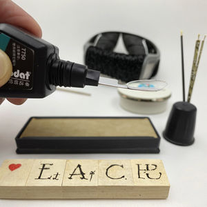 Trodat 7750 tinta de tela negra lavable 10ml para sello de marcado textil en <span class=keywords><strong>ropa</strong></span> <span class=keywords><strong>infantil</strong></span> para uso de Oficina no es fácil de desvanecer - Product Image 6