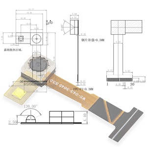 Prix usine HD CMOS OV5645 5 mégapixels 24pin MIPI DVP Module de caméra avec lumière LED balayage médical câble FPC Flexible de haute qualité - Product Image 4