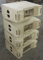 Gabinete de Madera Vacío para Altavoz VR36 de Doble Bocina de 10 Pulgadas, Caja Vacía para Altavoz Line Array de Tres Vías, Gabinete Personalizado para Bocina