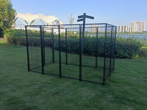 Grand enclos pour chien robuste et facile à assembler - Clôture en fer durable, portable, emballage en boîte - Product Image 5